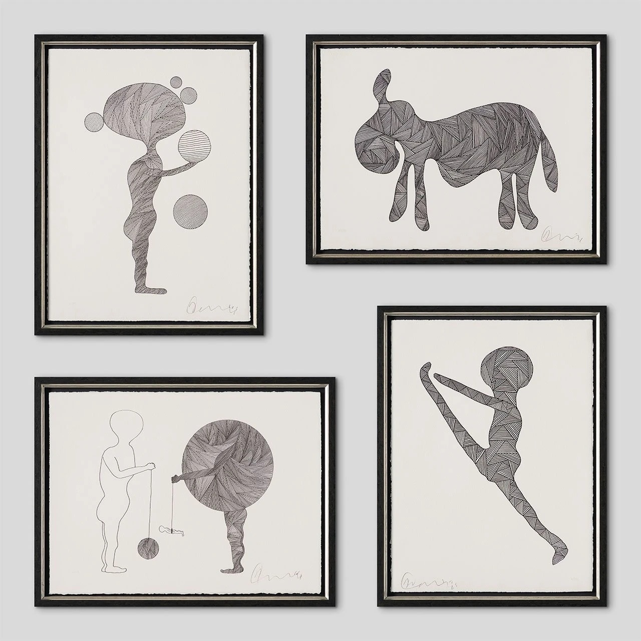 Born On A Rainy Day 2023 - Framed Set Of Four 1 Born On A Rainy Day 2023 - Framed Set Of Four