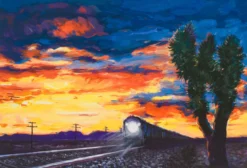 The Beaten Path - 2023 - Set Of Six Editions (Unframed) -Art Prints Shop bdy sle por 31902 train at sunset 31 2023 10 06T12 31 30