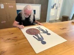 Helping Mummy With Twine -Art Prints Shop billy connolly signing artwork by castle fine art 4 2023 03 22T12 24 01