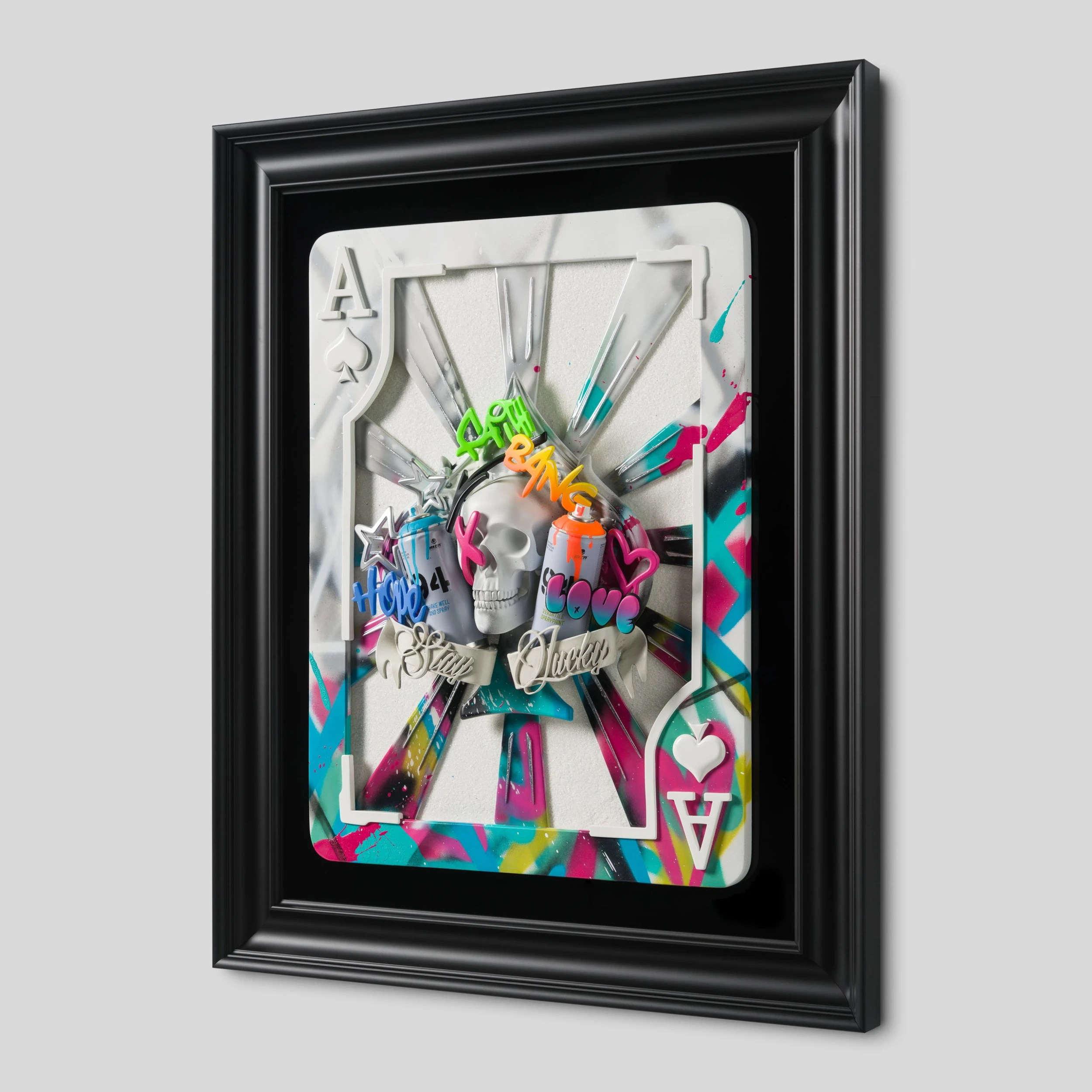 Stay Lucky (White Graffiti Fade) 2 Stay Lucky (White Graffiti Fade) - Image 2