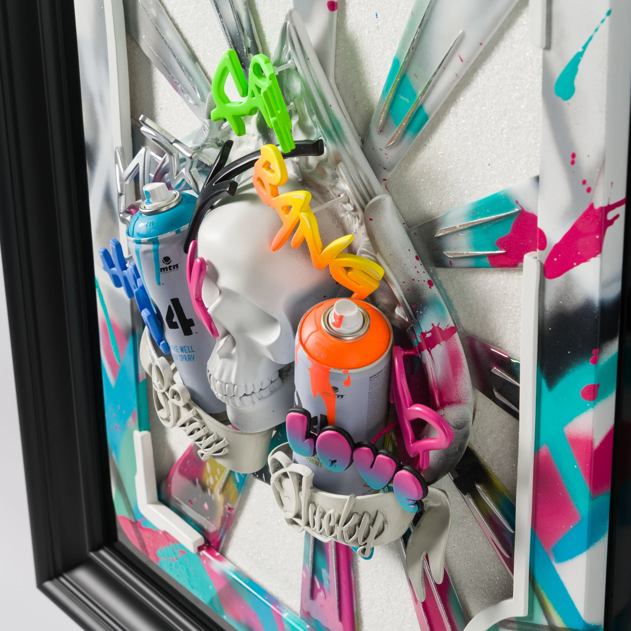 Stay Lucky (White Graffiti Fade) 6 Stay Lucky (White Graffiti Fade) - Image 6