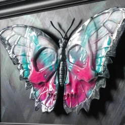 Skullfly (Pink And Teal Graffiti) -Art Prints Shop dln ori por 31955 skullfly pink and teal graffiti 6 2023 09 29T10 43 48