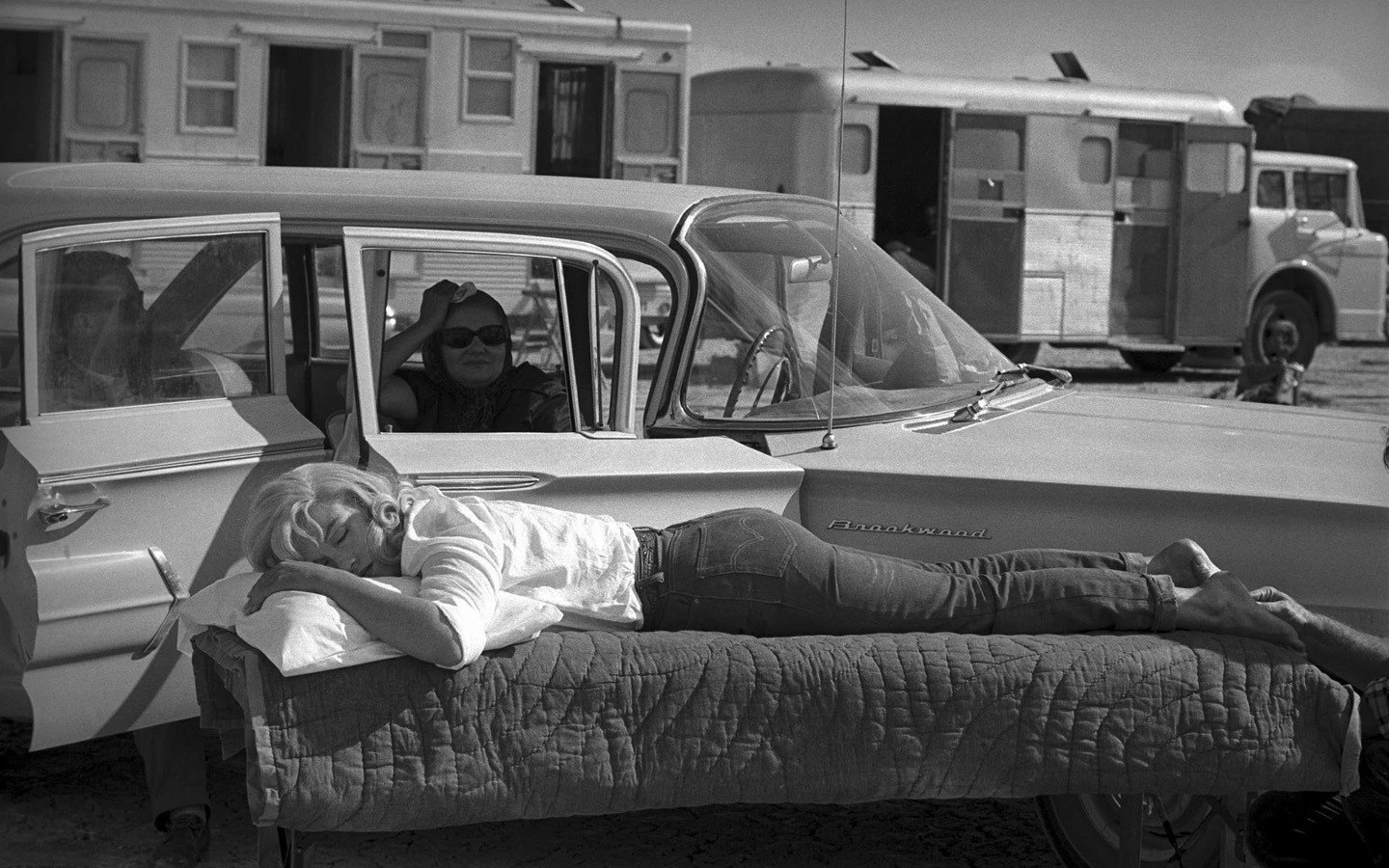 Resting On The Set Of The Misfits, 1960 1 Resting On The Set Of The Misfits, 1960