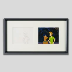 Scooby Doo And Shaggy (7) Original Production Cel And Drawing