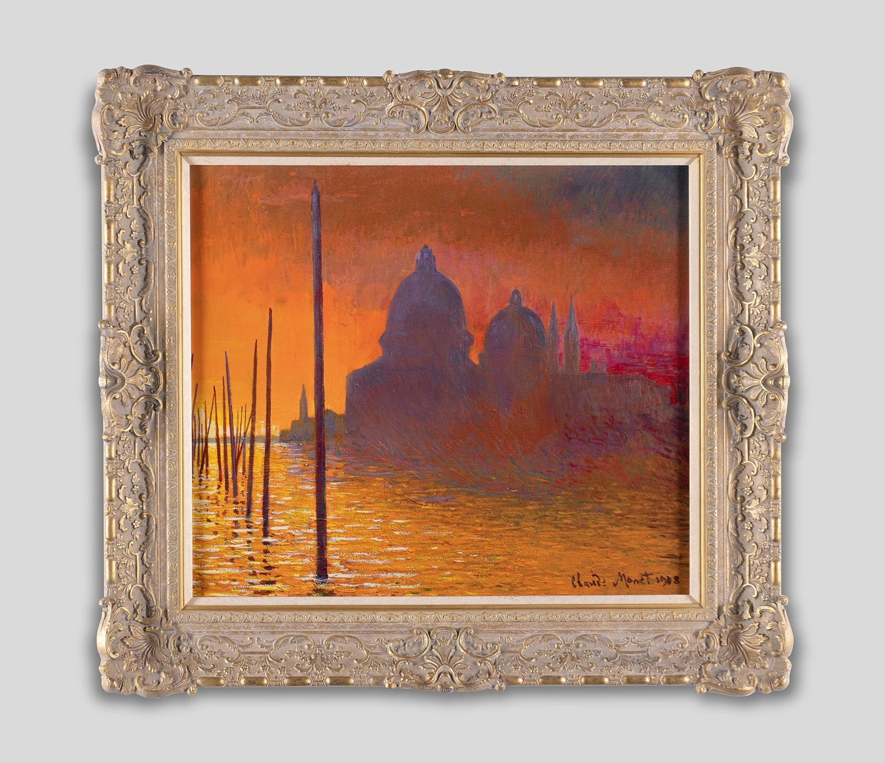 Sunset Over The Grand Canal Venice In The Style Of Claude Monet, 1908 1 Sunset Over The Grand Canal Venice In The Style Of Claude Monet, 1908