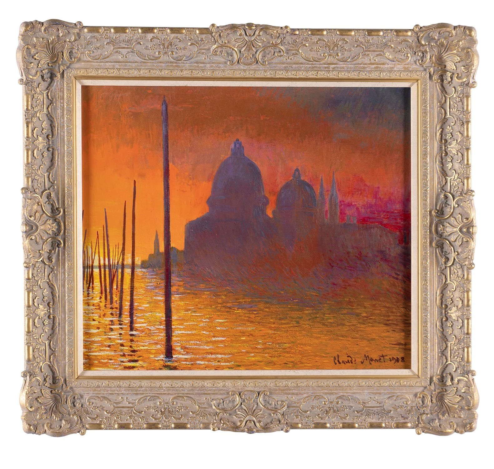 Sunset Over The Grand Canal Venice In The Style Of Claude Monet, 1908 3 Sunset Over The Grand Canal Venice In The Style Of Claude Monet, 1908 - Image 3