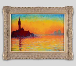 Sunset At San Giorgio Maggiore In The Style Of Claude Monet, 1908