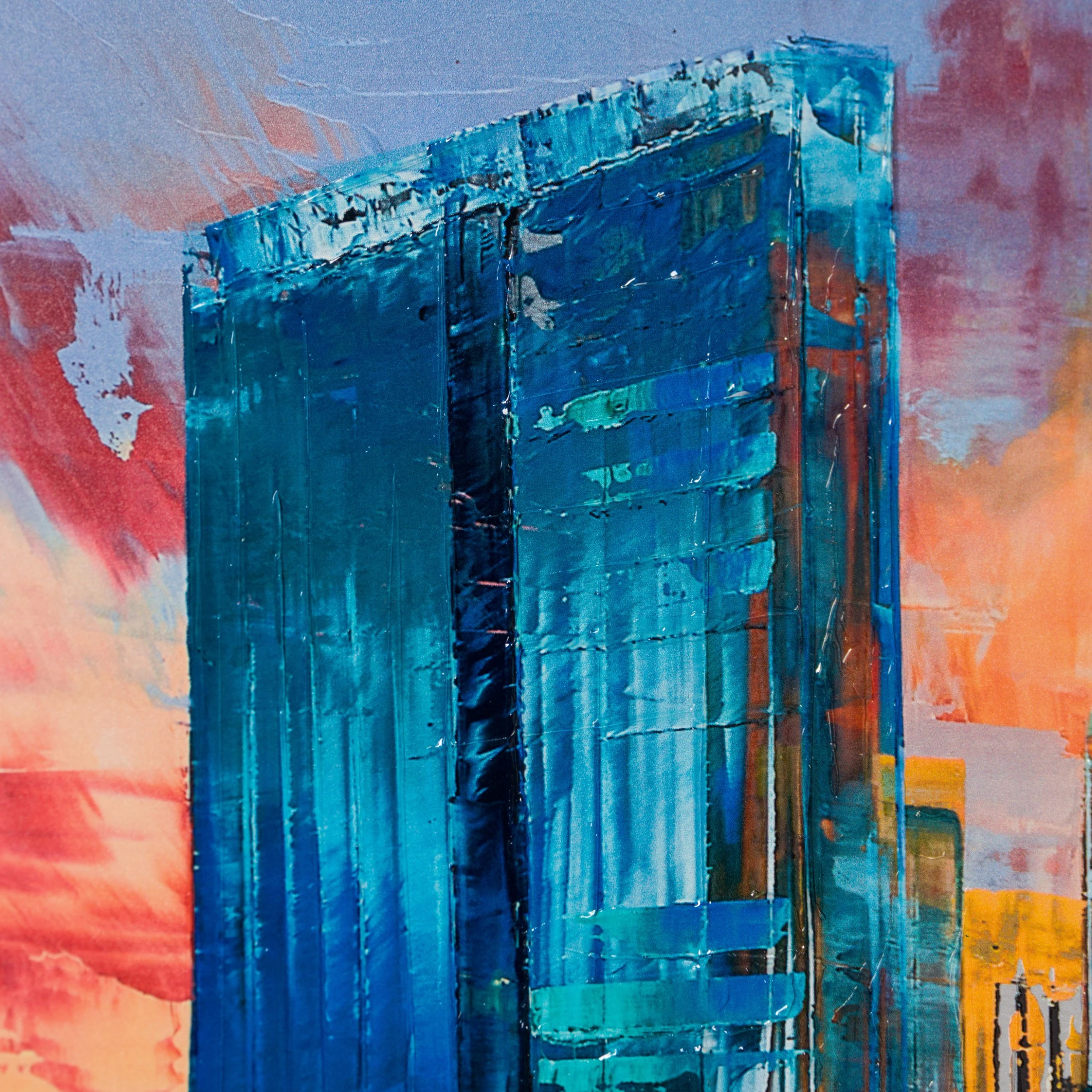 Set Of Two - Energetic Skyline & All Aboard (Giclée On Aluminium) 8 Set Of Two - Energetic Skyline & All Aboard (Giclée On Aluminium) - Image 8