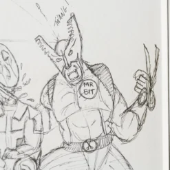 Mr Bits' Superhero Snip Shop -Art Prints Shop psm ori skt 21419 mr bits superhero snip shop 4 2023 05 17T14 34 55