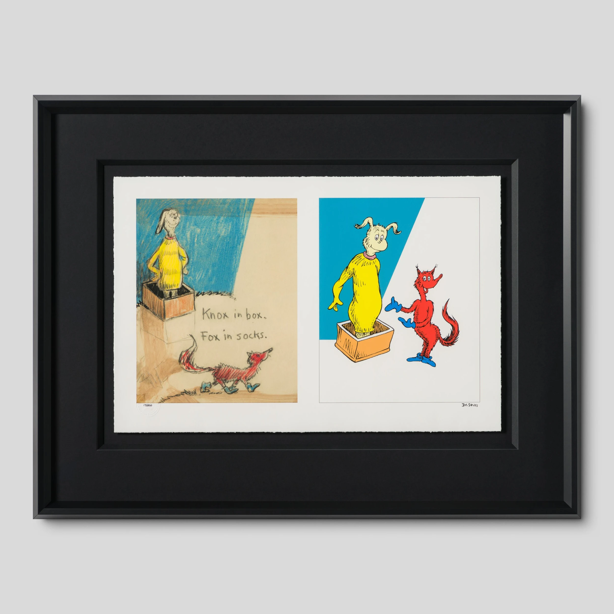 Dr. Seuss Fox In Socks – Diptych 1 Dr. Seuss Fox In Socks – Diptych