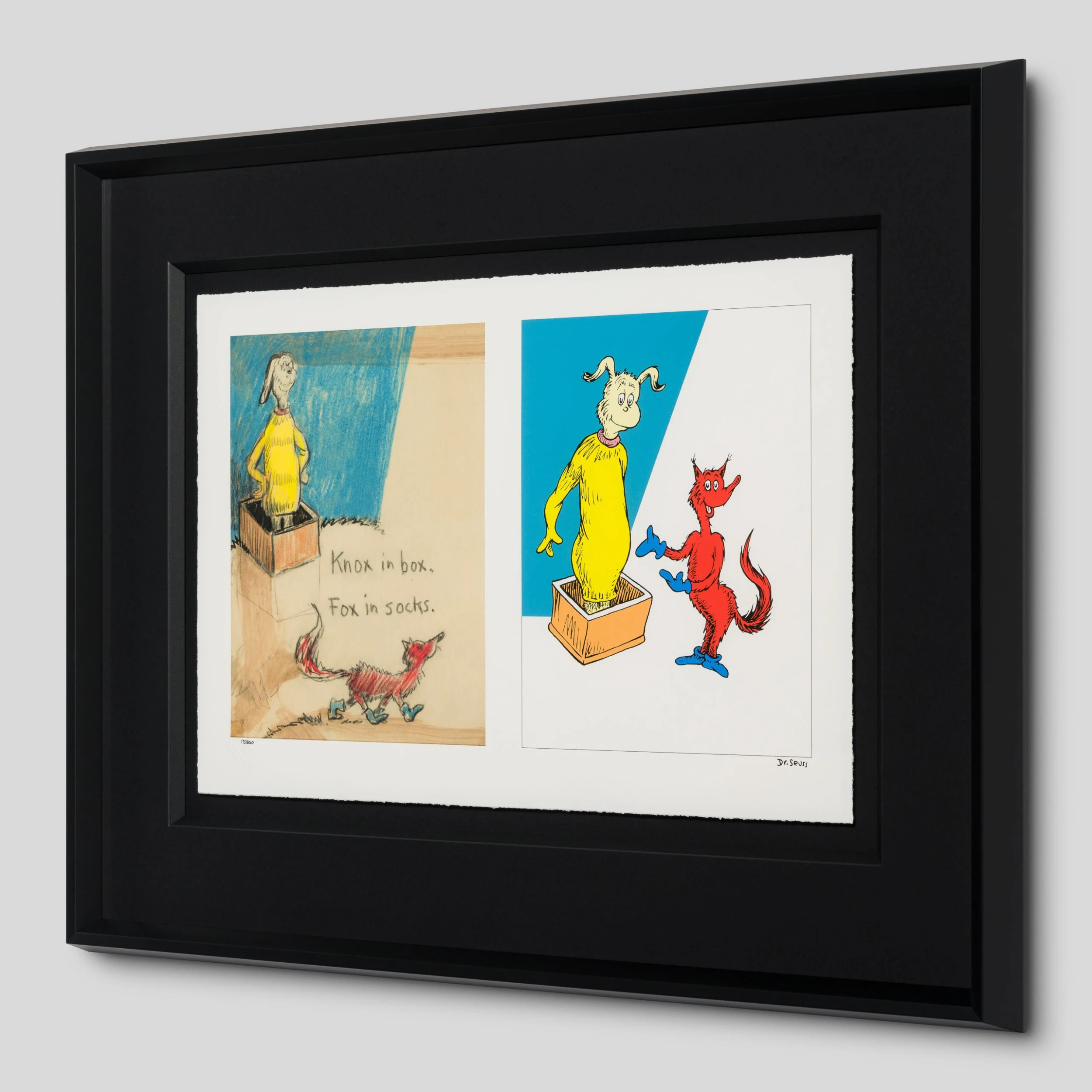 Dr. Seuss Fox In Socks – Diptych 2 Dr. Seuss Fox In Socks – Diptych - Image 2