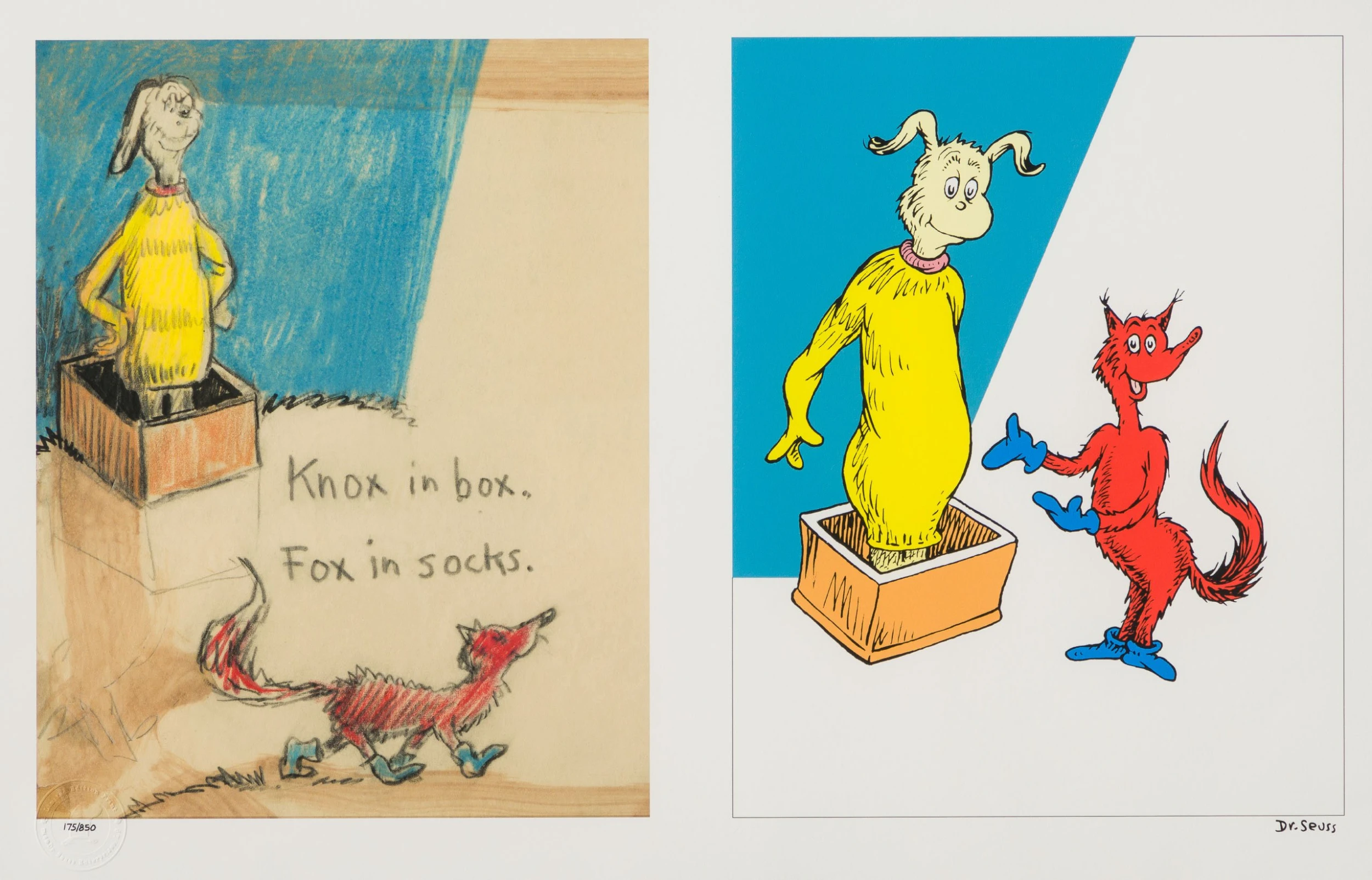 Dr. Seuss Fox In Socks – Diptych 7 Dr. Seuss Fox In Socks – Diptych - Image 7