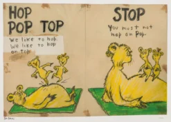 Dr. Seuss Hop Pop Top - Diptych -Art Prints Shop seu hop pop top diptych 31 2023 11 23T11 14 42