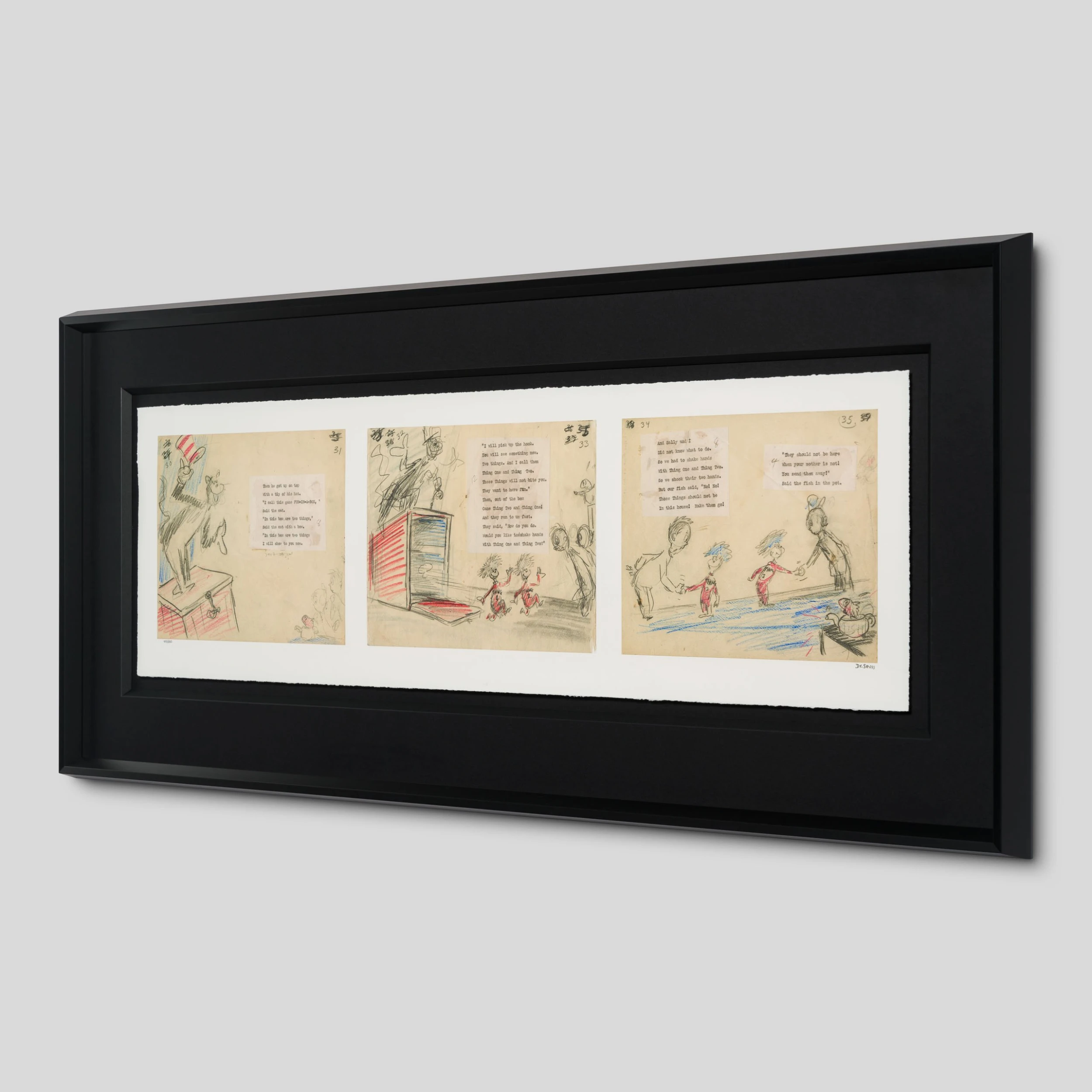 Dr. Seuss Out Of The Box Came Thing Two And Thing One – Triptych 2 Dr. Seuss Out Of The Box Came Thing Two And Thing One – Triptych - Image 2