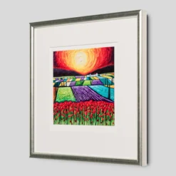 Sunset On Poppy Field | Giclée On Paper -Art Prints Shop sra 2 sunset on poppy field 2023 03 10T15 43 22