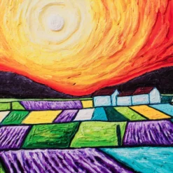 Sunset On Poppy Field | Giclée On Paper -Art Prints Shop sra 4 sunset on poppy field 2023 03 10T15 43 22