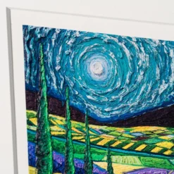 Sunflowers Amongst Cypress Trees | Giclée On Paper -Art Prints Shop sra 5 sunflowers amongst cypress trees 2023 03 10T15 49 17