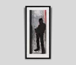 Standing Shadowman Black And Silver