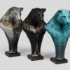 Love, Power & Wisdom- Set Of Three Bronze Sculptures